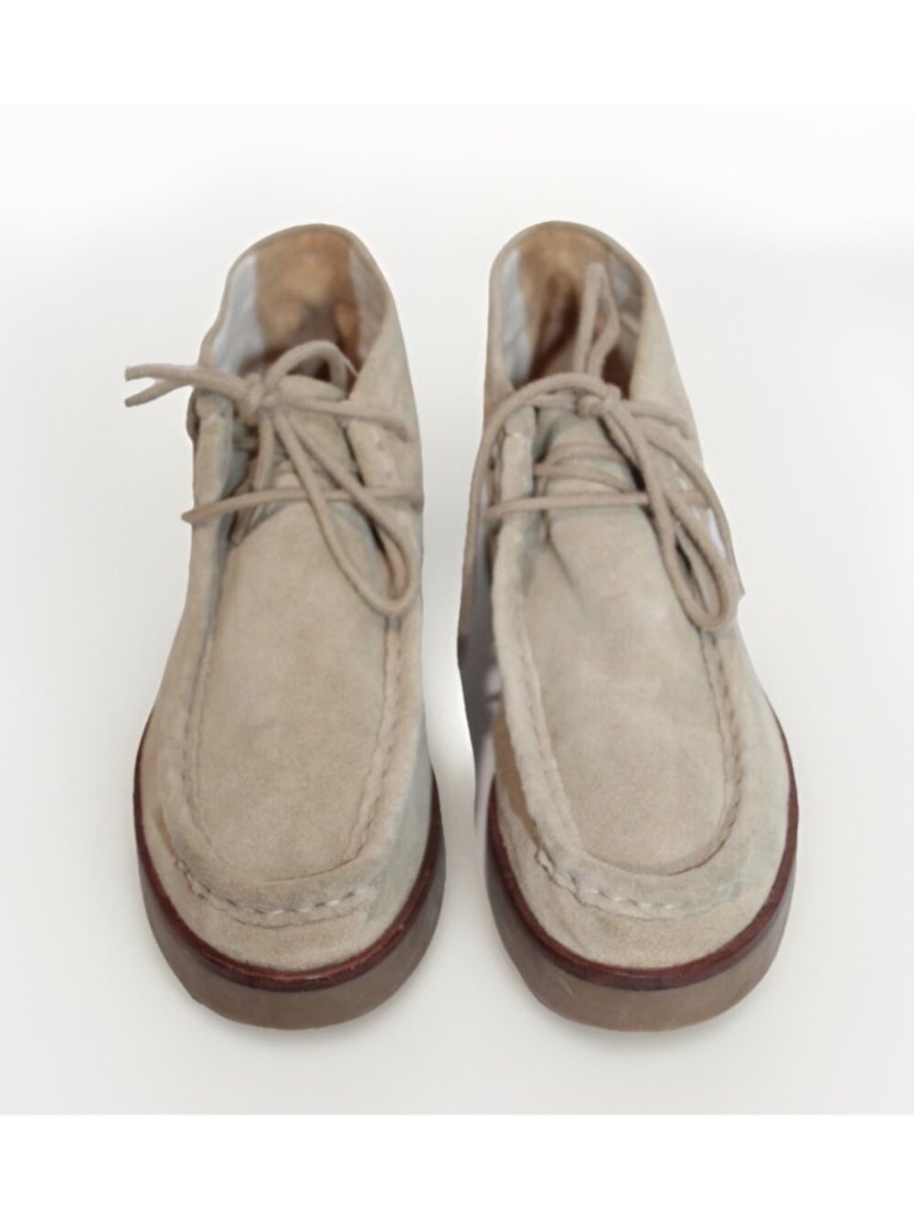 The Great Wallabee Chukka Boot Tan Sand Suede Preppy Moc Desert MINT Rare Sz 10